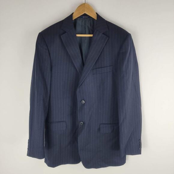 Ermenegildo Zegna City Wool Blazer Double Vent Black Size 52L/ US 42 - Picture 1 of 7